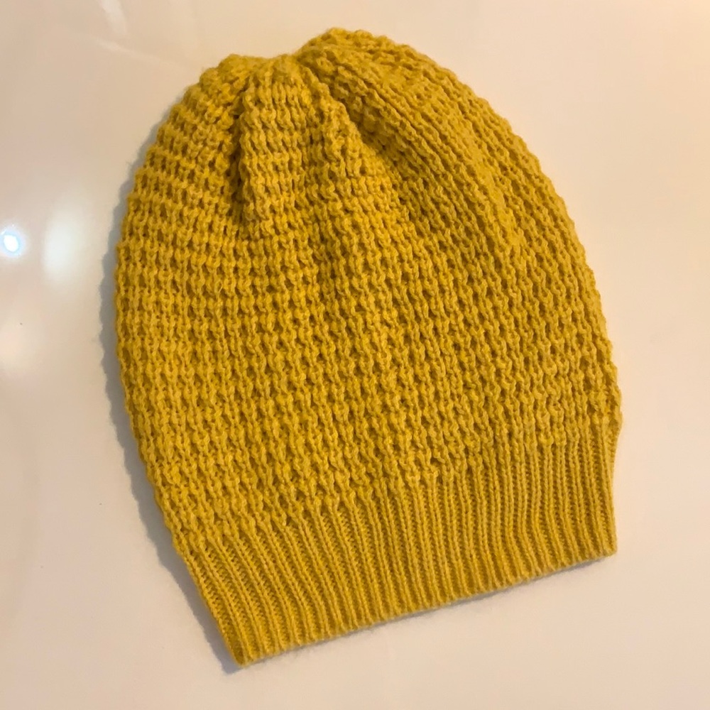 Mustard yellow beanie